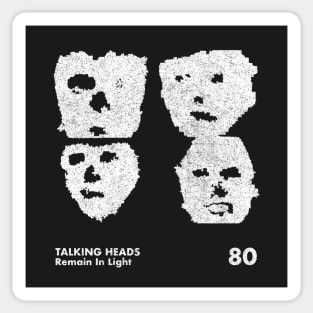 Talking Heads / Remain In Light / Minimalist Graphic Artwork Design Sticker